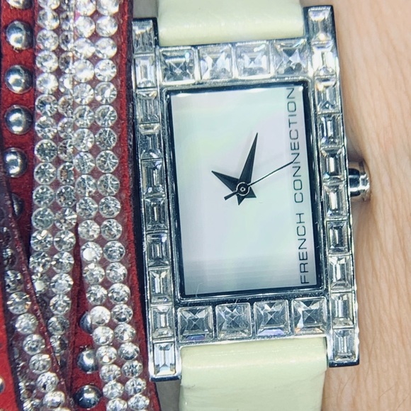 French Connection watch with ivory leather strap. Mother of Pearl face. - Picture 3 of 8